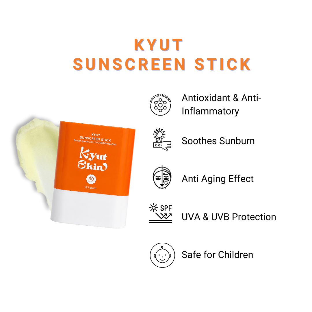 Kyut Skin Sunscreen Stick SPF50 PA++++
