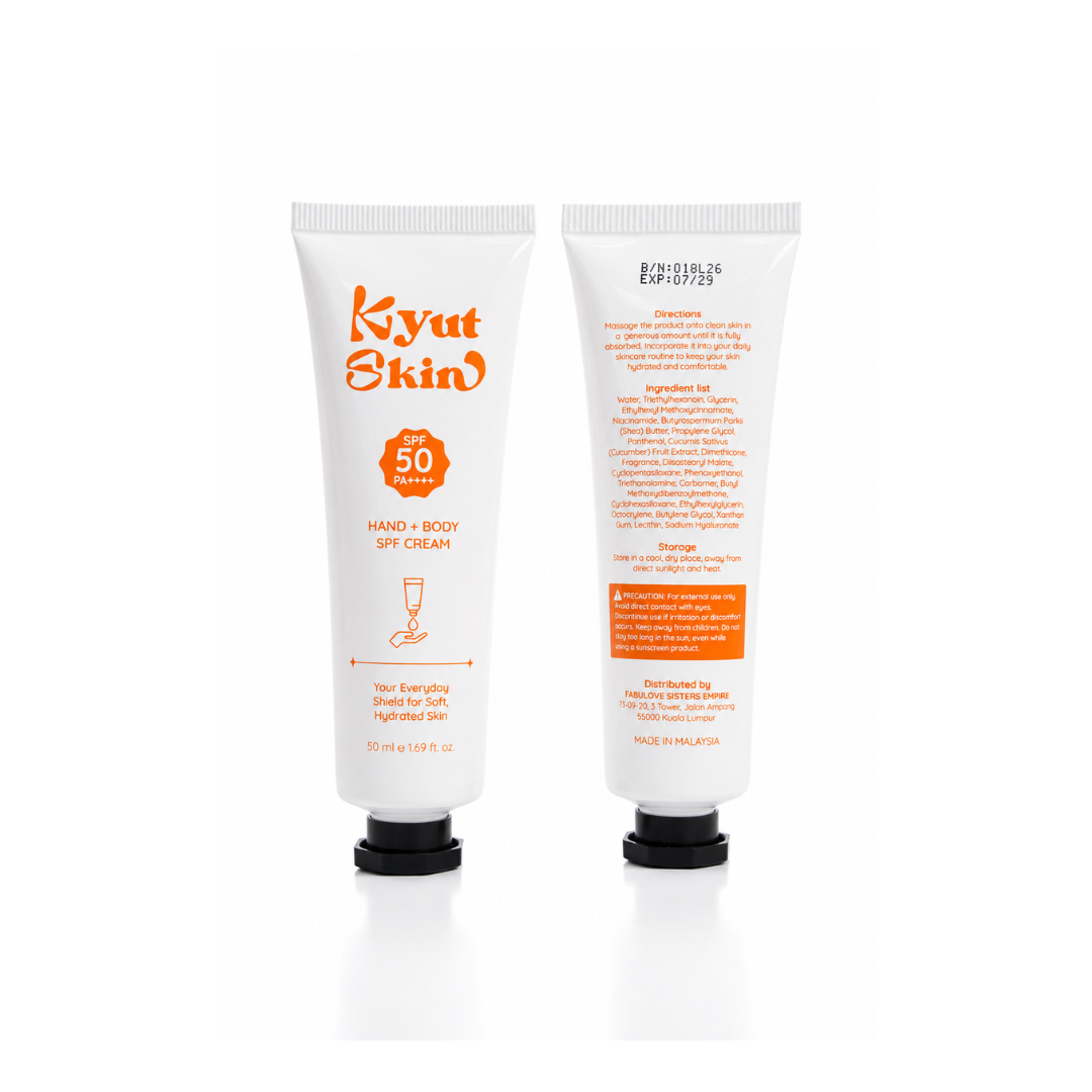 Kyut Skin Hand & Body Lotion Sunscreen SPF50 PA++++