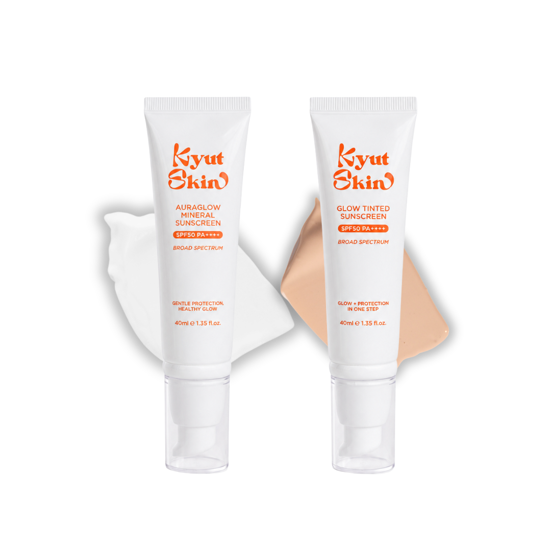 [Daily SPF combo] Kyut Skin Tinted + Mineral Sunscreen SPF 50 PA++++
